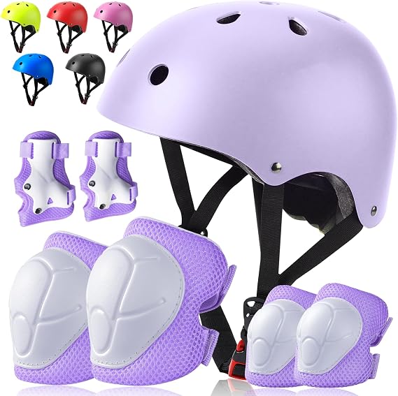 Toddler Kids Bike Helmet Set with Knee Elbow Pads, CPSC Certified