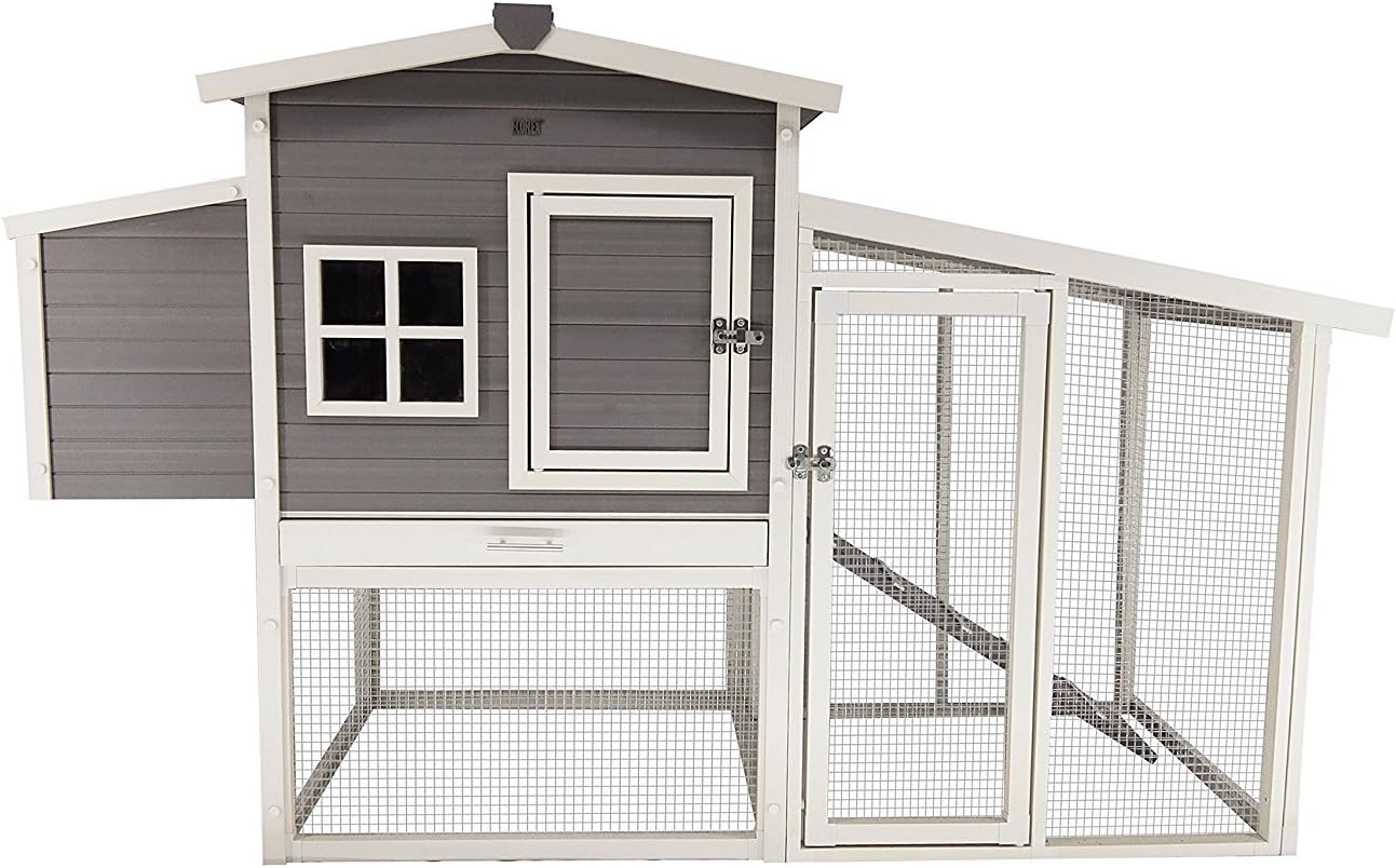 ecoFLEX Hampton Chicken Barn and Pen, Grey