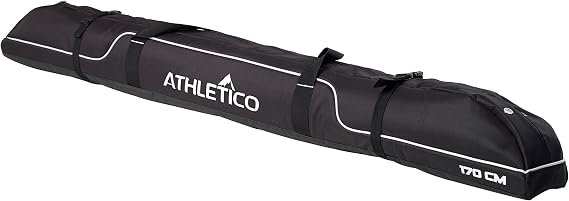 Athletico Diamond Trail Padded Ski Bag - Single Ski Travel Bag to Transport Skis