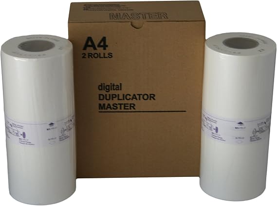 2 Wholesale Widgets S-4250 Master Rolls Compatible with Riso S4250 A4 For Use in Riso EZ220, RZ220, RZ230, and RZ310 Duplicators RISS4250C
