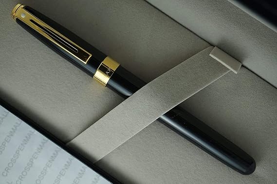 Sheaffer Cross Executive Companion Black Lacquer Signature Prelude Collection with 22KT Gold appointments Two Tone fine nib Fountain pen