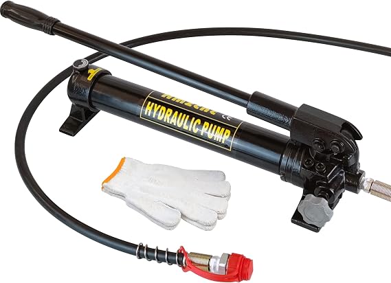 AMZCNC 10000 PSI Hydraulic Hand Pump, 2-Speed, 900CC Oil Capacity