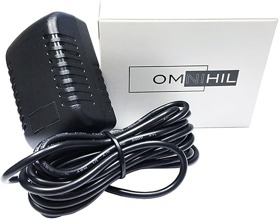 OMNIHIL 8 Feet (Center Negative) AC/DC Power Adapter 9V 2A (2000mA) 5.5x2.5millimeters Compatible with Danelectro DA-1 9V Switching Cable PS