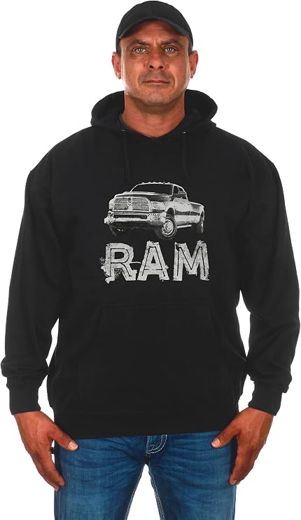 JH DESIGN GROUP Men's Dodge Ram Truck Logo Pullover Hoodies