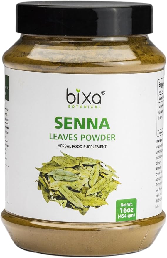 bixa BOTANICAL Senna Leaves Powder, Cassia Angustifolia, 1 Pound, 16 Oz