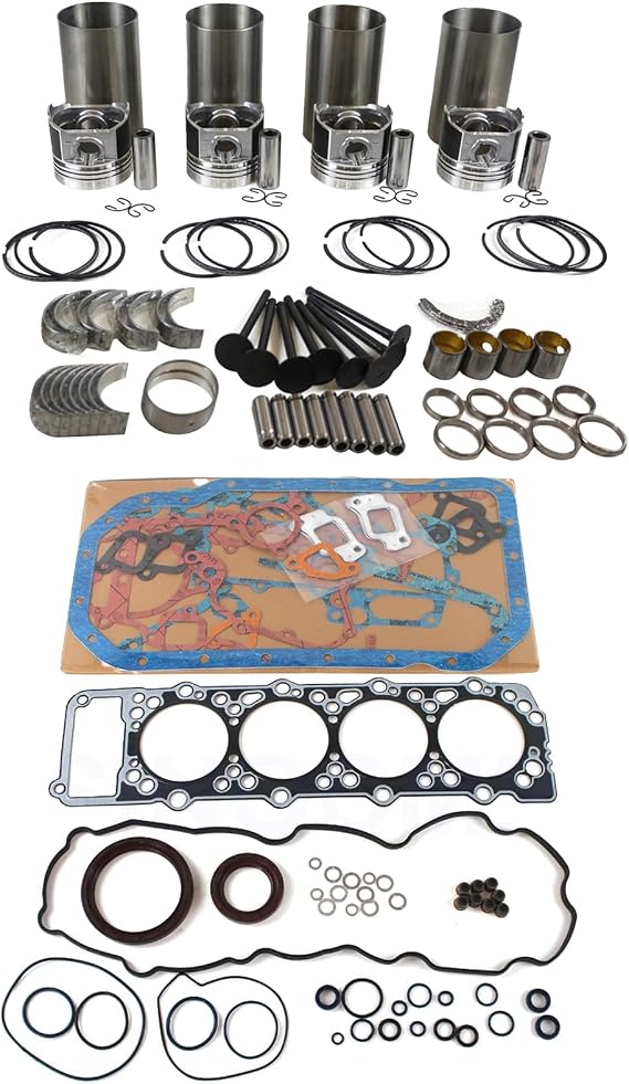 Overhaul Rebuild Kit Compatible for Mitsubishi 4M40 4M40T Engine Pajero 2.8TD Montero 2.8TD Pajero L200 (Piston Type A ME203223)