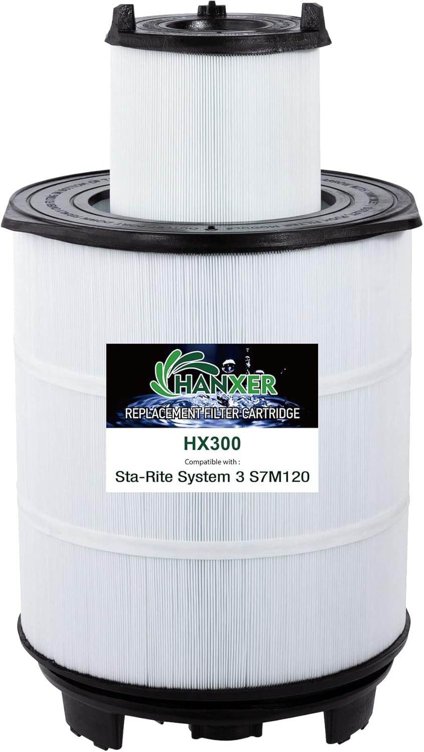 System 3 S7M120 Inner and Outer Set Pool Filters- Replacement for SR300, 25021-0200S and 25022-0201S Pool Filter Cartridge, 300 Sq.Ft