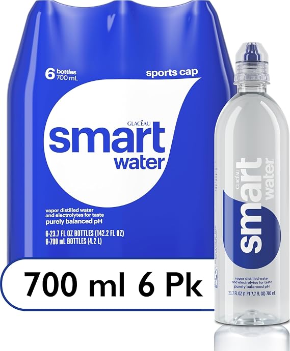 smartwater sport cap, 700mL, 6 Pack