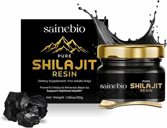 Shilajit Resin for Adults to Support Optimal Health, Natural Energy & Vitality 100% Pure Organic Shilajit 400mg Serving, 1.06oz (30g) Jar