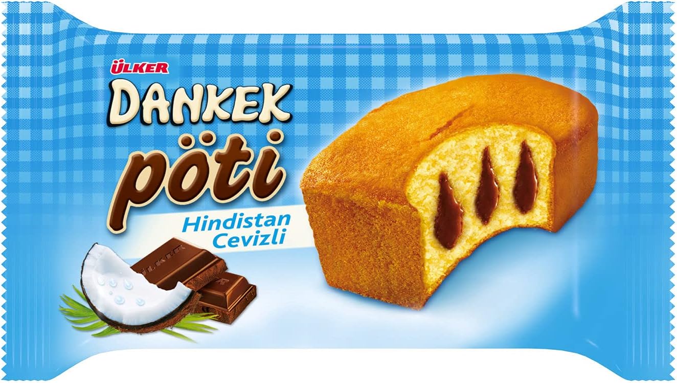 Ülker Dankek Pöti Muffin Cake Coconut 35 Gr x 24 Pieces