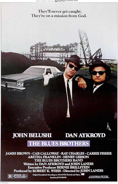 AllPosters Wall Poster THE BLUES BROTHERS, 1980 directed by JOHN LANDIS John Belushi and Dan Aykroyd (photo), 12x18