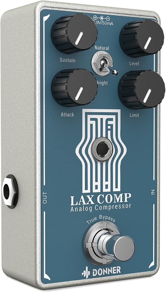 Donner Compressor Effector Compresses Excessive Input Signals & Preserves Original Sound Pedal