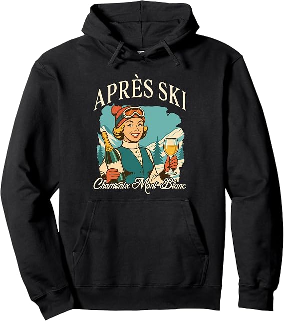 Skiing Lover Apres Ski Queen Ski Trip Apres Ski Social Club Pullover Hoodie