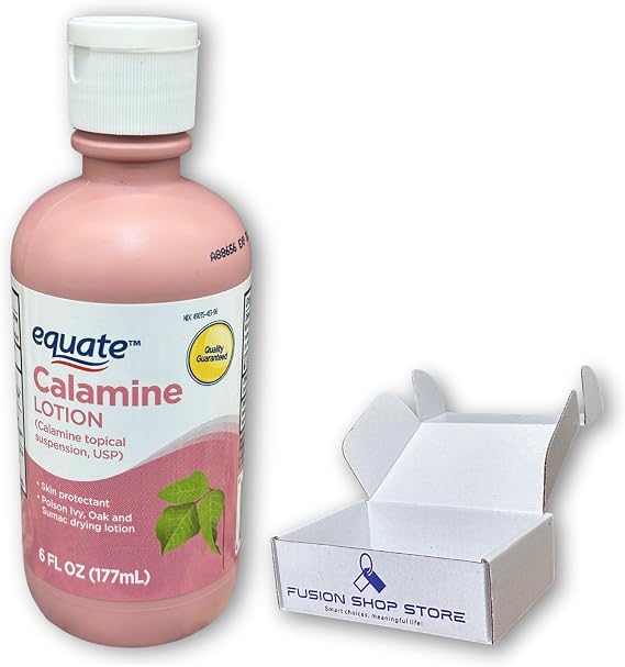 Calamine Lotion- Itch and Rash Relief Skin Soothing Formula, 6 fl oz (Pack of 1), Boxed by Fusion Shop Store