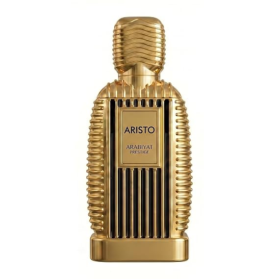 ARABIYAT PRESTIGE Aristo Eau De Parfum Cologne for Men & Women, Citrus Woody Vanilla Fragrance with Lemon Mandarin Jasmine Musk Sandalwood, Long Lasting Luxury Perfume Spray, 3.4 Fl Oz