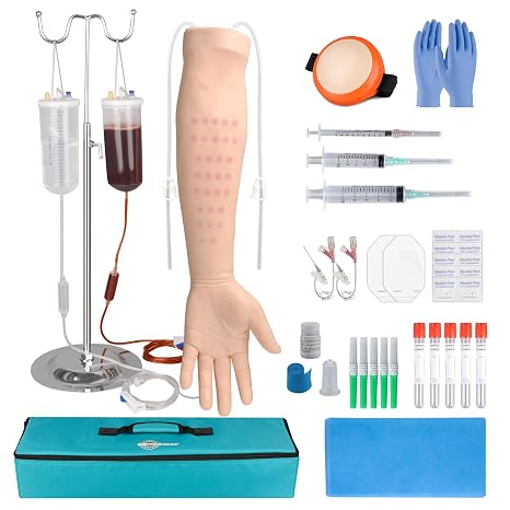 Phlebotomy Practice Kit, 30-Site ID & IV Injection Training Arm