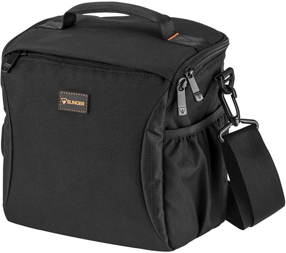 SLINGER Alpine Multi-Device Camera Shoulder Bag, Black