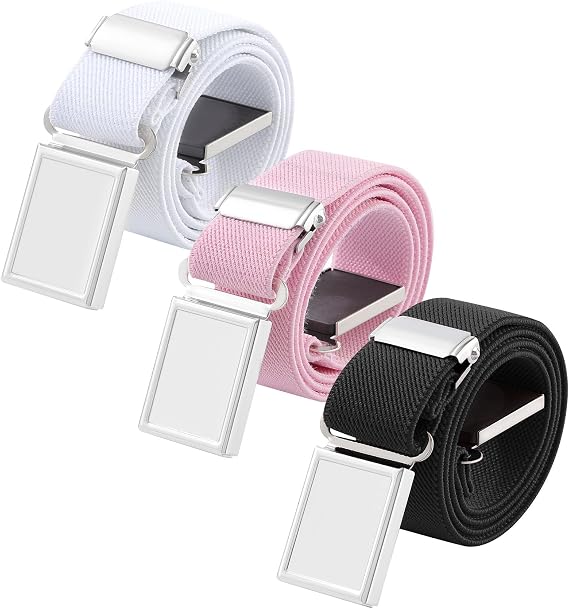 AWAYTR 3 PCS Kids Adjustable Magnetic Belts - Easy Belt for Boys and Girls