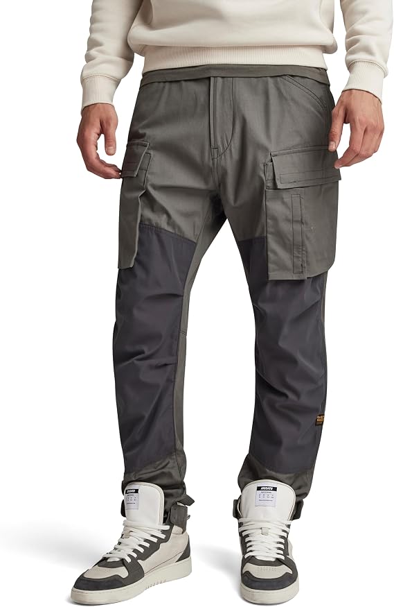 G-STAR LOW Men's Straight Tapered Cargo Pants, 3D Straight Taped
