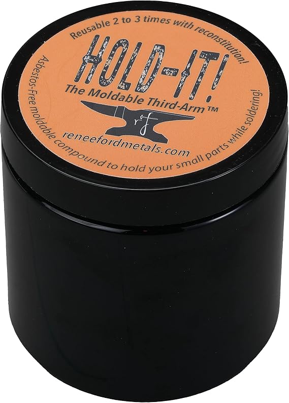 Hold-It! The Moldable Third Arm Solder Positioning Clay by Renee Ford Metals