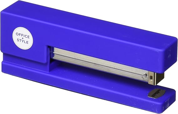 Precision Jam-Free Full Strip Non-Skid Stapler, Blue