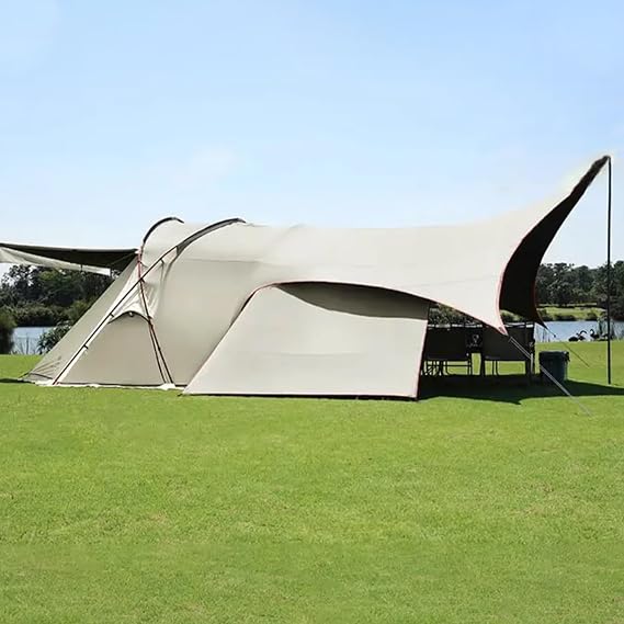 Camping Tent, Large Tent, Outdoor Awning, Roof Tent, Thickened, Tent Canopy Two in One, for Hiking, Fishing, Backpacking