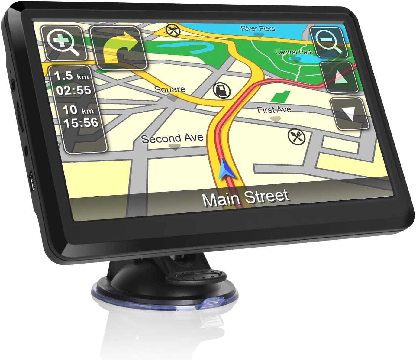 Car GPS Navigation 7-inch，GPS Navigation for Truck & RV & Car, Driver Alerts, Turn-by-Turn Directions, 2025 Map and Free Update Map