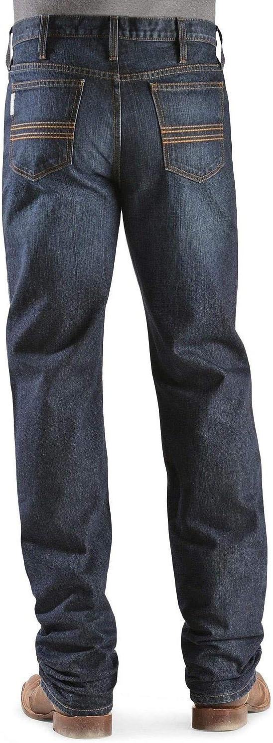 Cinch Men's Silver Label Dark Wash Slim Straight Jeans - MB98034002 33W x 34L US