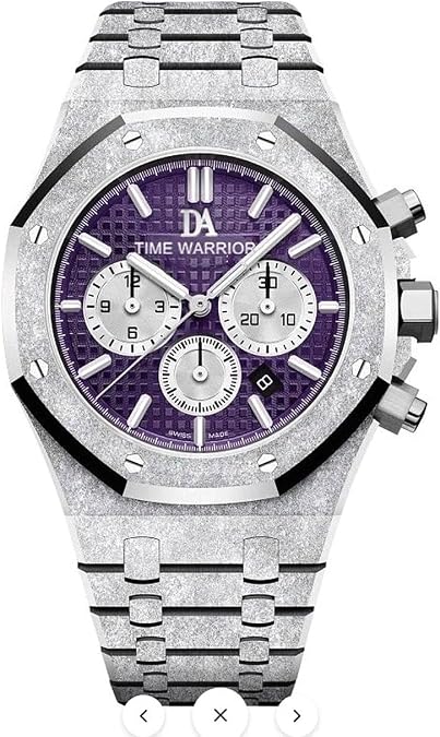 Men's Luxury DA Royalty Watches Chronograph 316 Stainless Steel, Green Dial, Japanese Movement, AP Style Men's Watch.