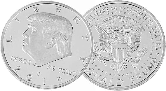 PEN KIT MALL - Donald J Trump Silver Coin Keep America Great Challenge Coin American Eagle Commemorative Coin 41mm Stunning Proof Coin Re-Election Collectors Edition Series