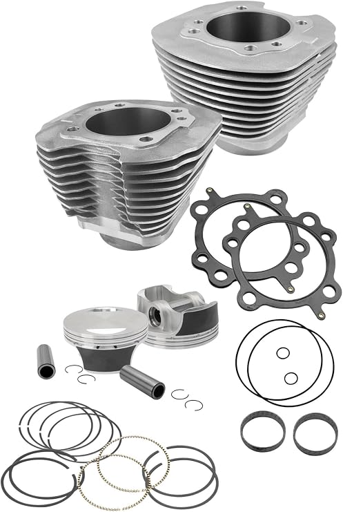 S&S 106 in. Big Bore Black Kit for Harley Davidson 2006-13 FXD, 2007-13 Big Twin models - One Size