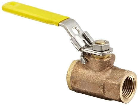 Dixon Valve & Coupling BBLV50 Brass Ball Valve, Locking Handle, 1/2" NPT Female