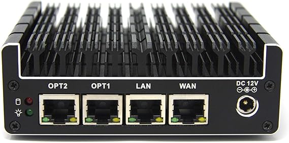 Protectli Vault FW4C - 4 Port, Firewall Micro Appliance/Mini PC - Intel J3710, 2.5G Ports, AES-NI, 4GB DDR3 RAM, 32GB SSD