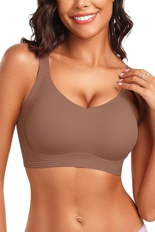 Vertvie Wireless Jelly Bras for Women Support and Lift