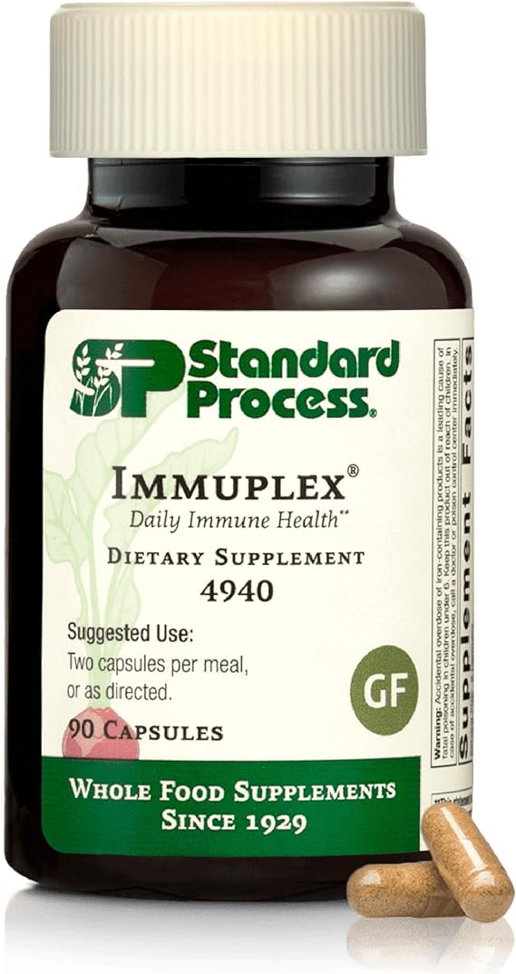 Standard Process Immuplex, Daily Immune Support Supplement, 90 Capsules
