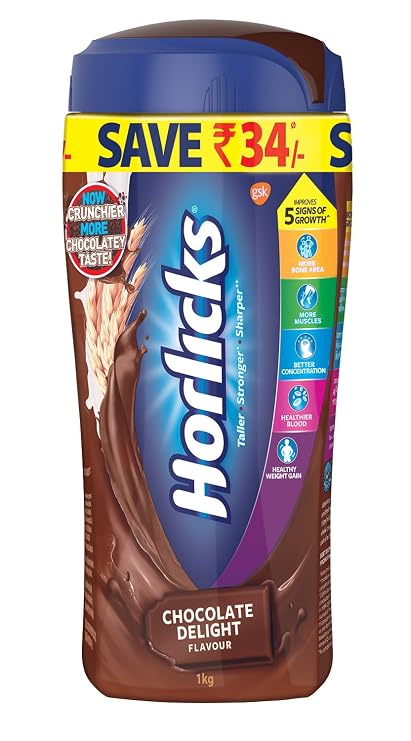 Horlicks, Horlicks Chocolate, 1 Kilogram(kg)