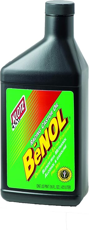 Klotz Estorlin BeNOL Racing 2-Stroke Pre-Mix Castor Oil, 16 oz