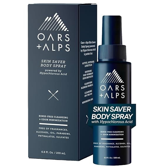 Oars + Alps Hypochlorous Acid Spray for Body, Skin Saver, 6.8oz
