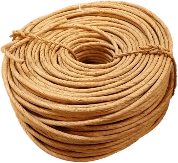 Fibre Rush 5/32 (350 Feet) Kraft Brown in a 2 Pound Coil - Fiber Rush Ladderback Chairs Seating Material (5/32)