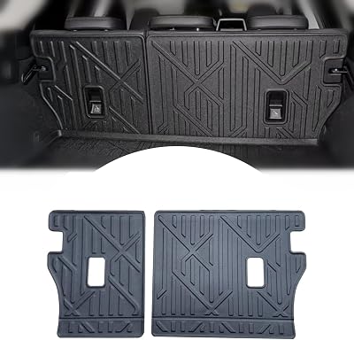 Subaru Outback Accessories Rear Seat Back Cover Backrest Protector for Subaru Outback 2021-2025 with Hook&Loop All Weather Split Dog Liner Pet Mat Cargo Trunk Liner 2 PCS