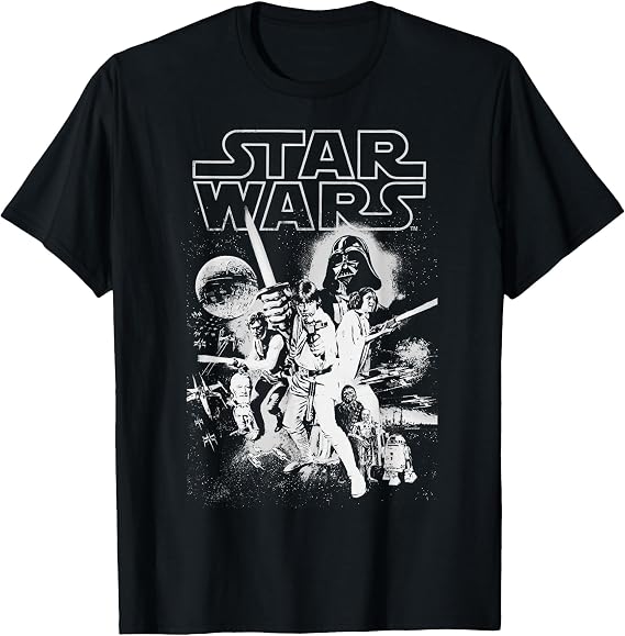 Star Wars Men's Official 'Poster' Premium Performance Graphic Tee
