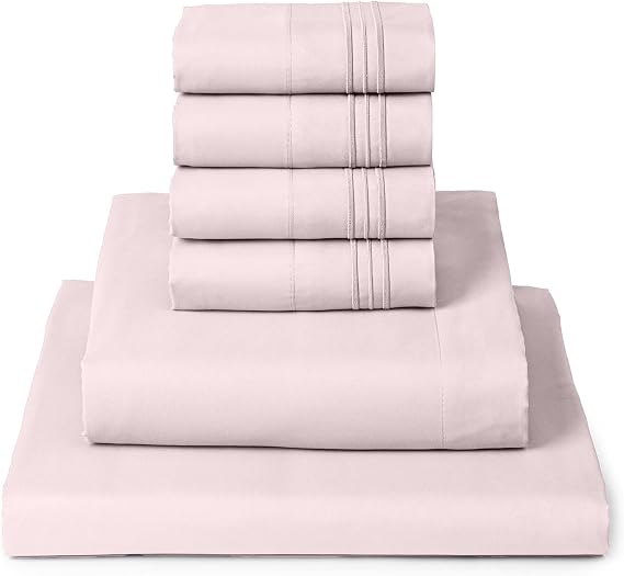 Mellanni King Sheet Set - 6-Piece Iconic Collection Bedding