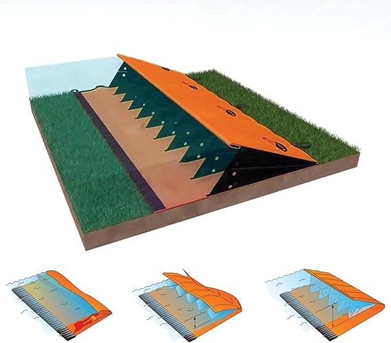 Quick Dam Water Force Portable Flood Barrier, 6in x 17ft