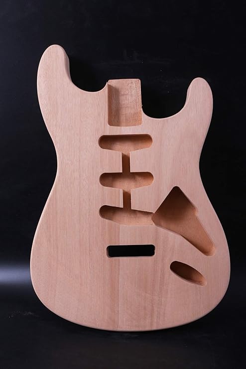 New Guitar Body Mahogany DIY Electric Guitar Replacement Strat Style SSS Unfinished