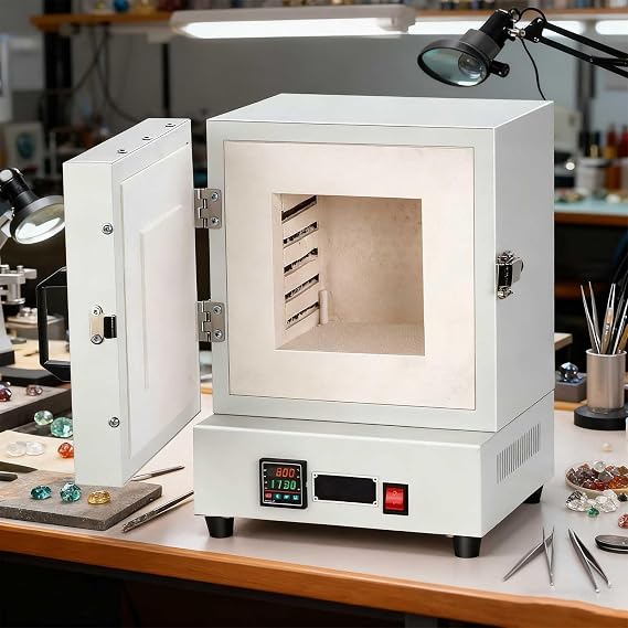 Digital Display High-Temperature Kiln, Wide Temperature Range Of 0-1150C, Precise Adjustment, Suitable For Metal Smelting And Ceramic Firing, With Digital Display, Professional Laboratory Furnace.