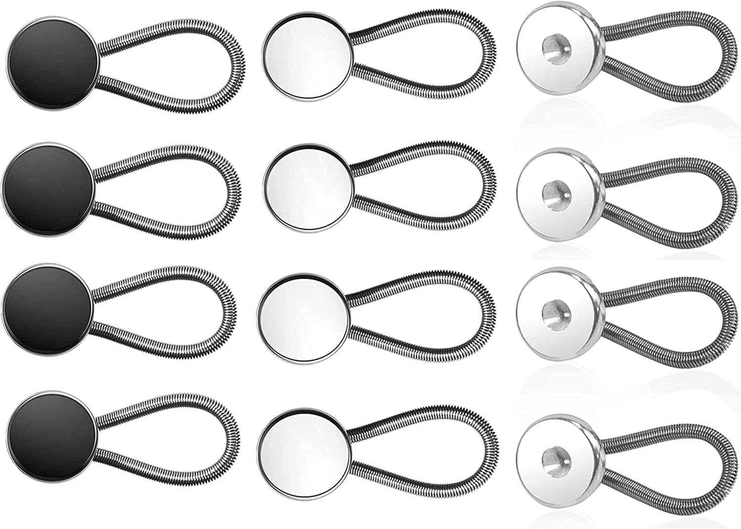 Comfy Deluxe Collar Extenders - Premium Elastic Neck Extenders for Shirt Dress Trouser12 Pack