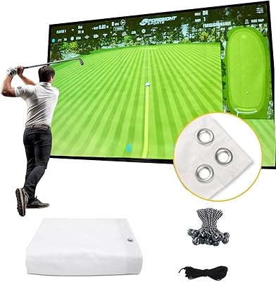 Golf Simulator Impact Screen（118  78 98  98 118  118 118  138） for Golf Training, Indoor Golf Simulators, Washable Golf Impact Screen for Golf Practice