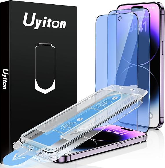 Uyiton Anti-Blue Light for iPhone 14 Pro Max Screen Protector