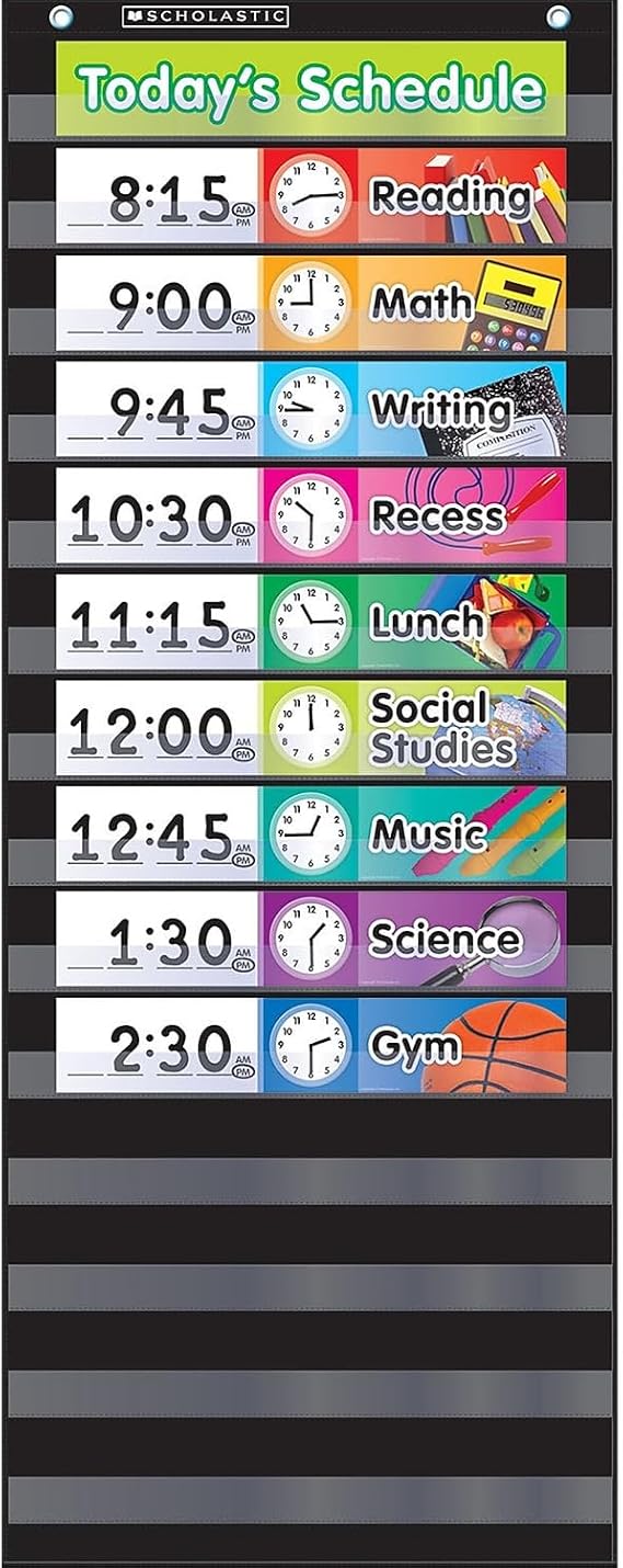 Scholastic Pocket Chart Daily Schedule