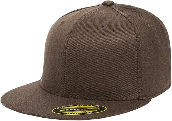 Flexfit Premium Flatbill Cap Fitted 6210 - Small/Medium (Brown)